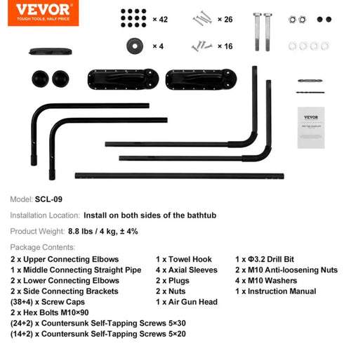 Adjustable, Hot Tub/Spa Cover Lift. Suitable for Various Sizes of Rectangular hot tubs/spa