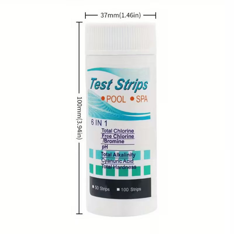 Hot Tub & Spa Water Test Strips – 50 Count, pH & Sanitizer Test Kit